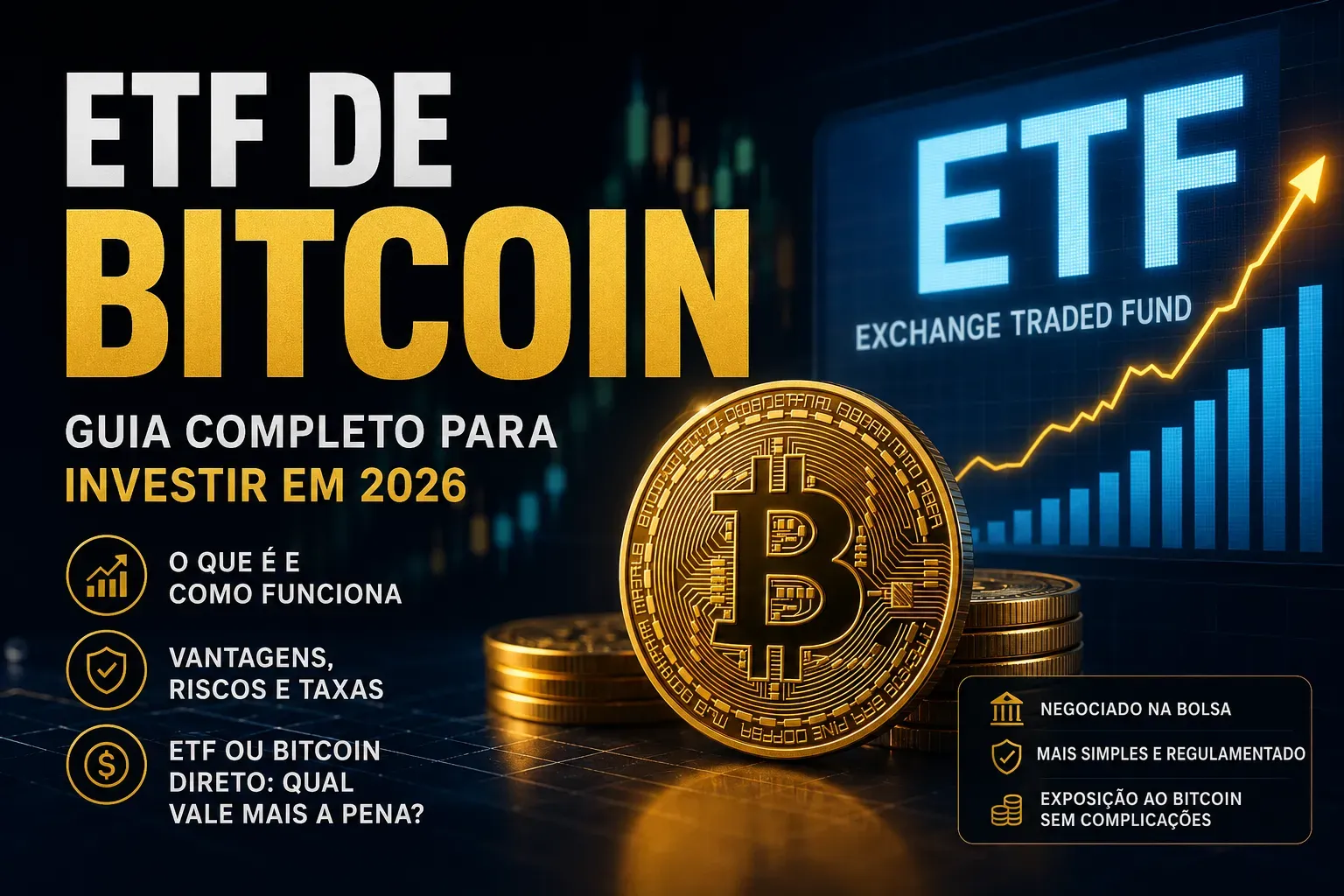 ETF de Bitcoin: Vale a Pena Investir em 2026? - Fonte: Imagem gerada por IA (DALL·E / ChatGPT)