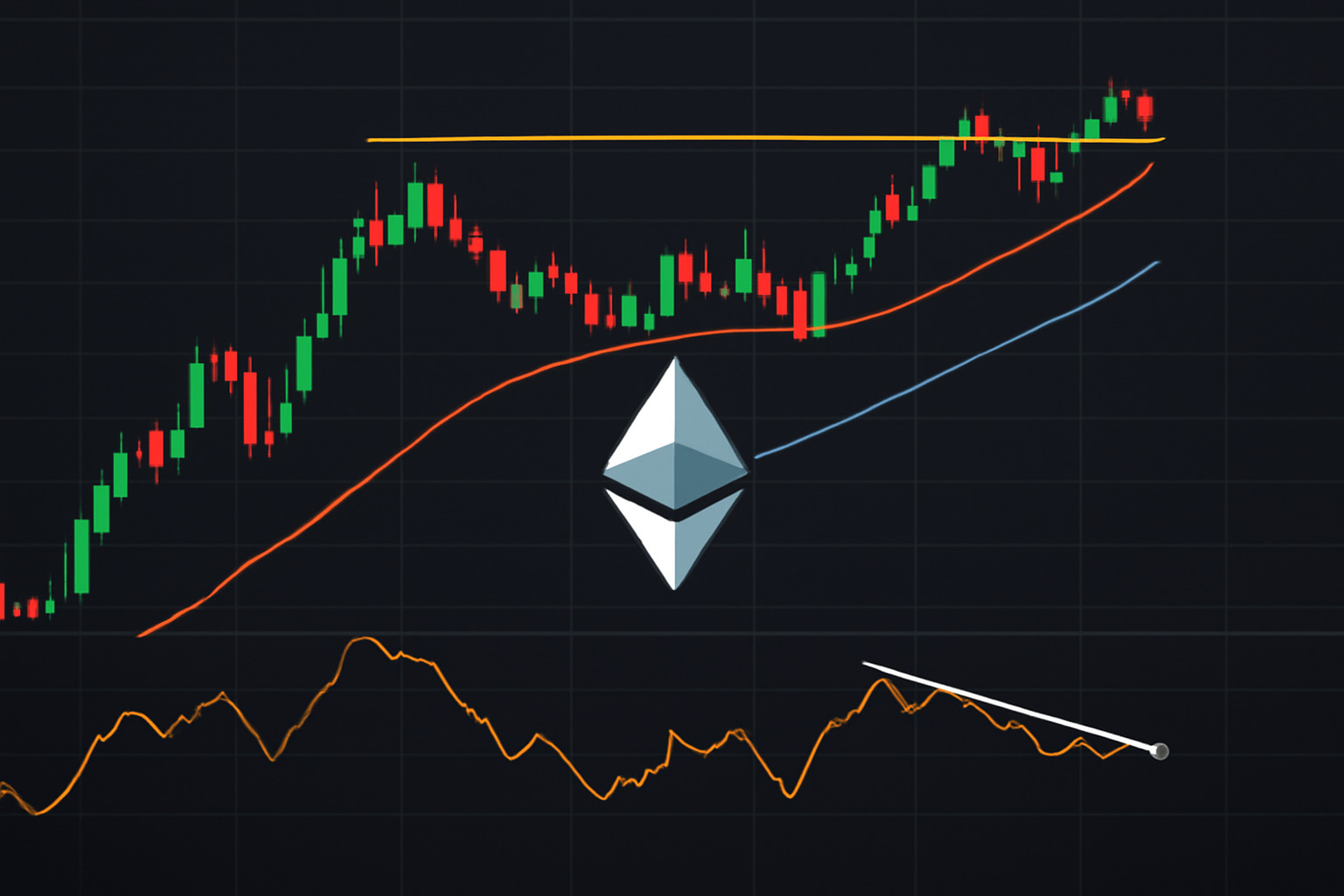 Análise onchain e ETH: Divergência aponta correção e alta