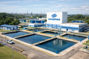 Sanepar Ações: Vale a Pena Investir em 2026? 3 Infraestrutura de saneamento da Sanepar - Fonte: Imagem gerada por IA (DALL·E / ChatGPT)