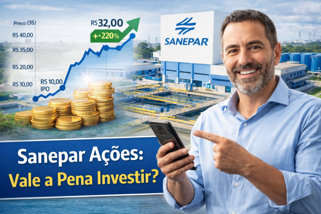 Sanepar Ações: Vale a Pena Investir em 2026? - Fonte: Imagem gerada por IA (DALL·E / ChatGPT)