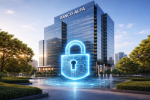 Banco Alfa de Investimento é Confiável? Segurança e Opiniões 1 Segurança bancária e proteção patrimonial são fatores decisivos ao escolher uma instituição financeira. - Fonte: Imagem gerada por IA (DALL·E / ChatGPT)