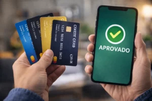 Melhor Cartão de Crédito para Negativado Aprovado na Hora 1 Hoje existem diversas opções de cartões acessíveis mesmo para quem está negativado. - Fonte: Imagem gerada por IA (DALL·E / ChatGPT)
