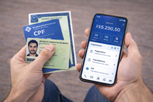 Como Abrir Conta no Banco Alfa: Guia Simples e Rápido 1 Ter seus documentos organizados facilita e acelera a abertura de conta. - Fonte: Imagem gerada por IA (DALL·E / ChatGPT)