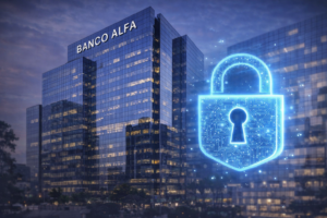 Como Abrir Conta no Banco Alfa: Guia Simples e Rápido 3 A segurança é um dos principais fatores ao escolher um banco. - Fonte: Imagem gerada por IA (DALL·E / ChatGPT)