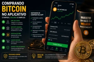 Como Comprar Bitcoin em 2026 (Guia Atualizado) 3 Comprar Bitcoin ficou simples, mas exige estratégia. - Fonte: Imagem gerada por IA (DALL·E / ChatGPT)