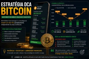 Como Comprar Bitcoin em 2026 (Guia Atualizado) 5 Investir regularmente pode reduzir riscos e aumentar consistência. - Fonte: Imagem gerada por IA (DALL·E / ChatGPT)