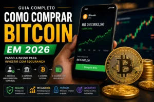 Digital Plane: Finanças, Investimentos e Criptomoedas 3 Como Comprar Bitcoin em 2026 (Guia Atualizado) - Fonte: Imagem gerada por IA (DALL·E / ChatGPT)