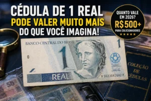 Digital Plane: Finanças, Investimentos e Criptomoedas 1 Cédula de 1 Real Pode Valer Muito em 2026 - Fonte: Imagem gerada por IA (DALL·E / ChatGPT)