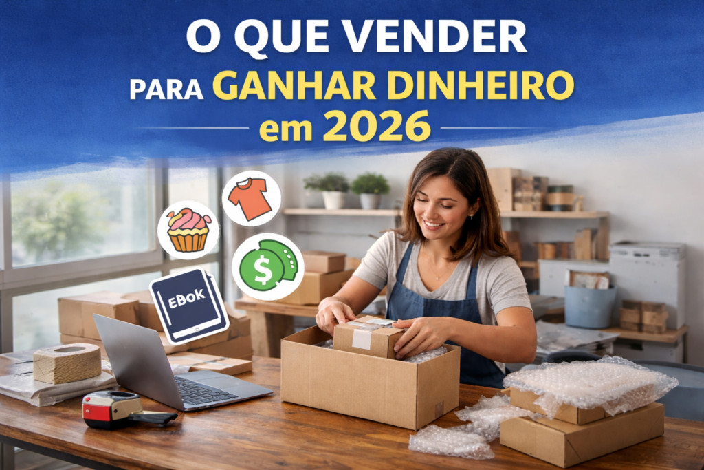 O que vender para ganhar dinheiro em 2026 - Fonte: Imagem gerada por IA (DALL·E / ChatGPT)