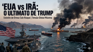 Digital Plane: Finanças, Investimentos e Criptomoedas 11 Conflito EUA x Irã: Trump faz ultimato e mundo teme guerra - Fonte: Imagem gerada por IA / Gemini