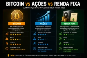 Bitcoin Vale a Pena 2026? Descubra Agora 3 Bitcoin possui maior potencial, mas também maior risco. - Fonte: Imagem gerada por IA (DALL·E / ChatGPT)