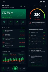 Score 300 Consegue Cartão? Veja as Chances Reais 1 Os bancos modernos analisam diversos fatores além do score de crédito. - Fonte: Imagem gerada por IA (DALL·E / ChatGPT)