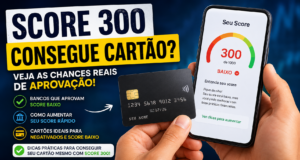 Digital Plane: Finanças, Investimentos e Criptomoedas 2 Score 300 Consegue Cartão? Veja as Chances Reais - Fonte: Imagem gerada por IA (DALL·E / ChatGPT)