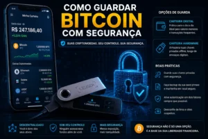Bitcoin Para Iniciantes: Guia Completo 2026 4 A segurança das criptomoedas depende diretamente da proteção das carteiras digitais. - Fonte: Imagem gerada por IA (DALL·E / ChatGPT)