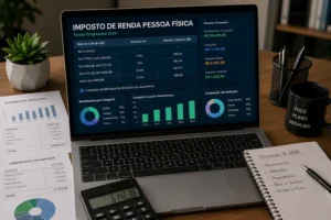 Quem Está Isento do Imposto de Renda 2026? 1 A tabela do Imposto de Renda ajuda a entender faixas de tributação e possíveis isenções. - Fonte: Imagem gerada por IA (DALL·E / ChatGPT)