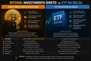 ETF de Bitcoin: Vale a Pena Investir em 2026? 1 O ETF oferece exposição ao Bitcoin sem necessidade de armazenar criptomoedas. - Fonte: Imagem gerada por IA (DALL·E / ChatGPT)