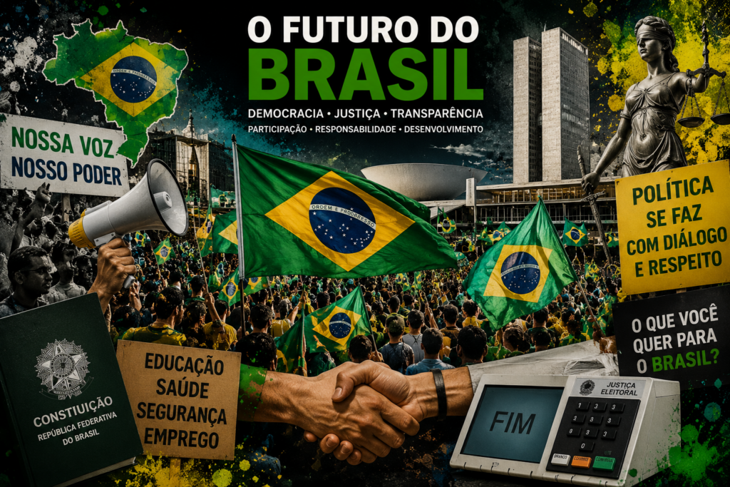 Bolsonarismo em 2026: Crise, Direita e Disputa - Fonte: Imagem gerada por IA (DALL·E / ChatGPT)