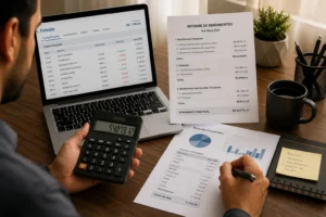 Como Saber se Preciso Declarar Imposto de Renda 1 A renda anual total é um dos principais fatores analisados pela Receita Federal. - Fonte: Imagem gerada por IA (DALL·E / ChatGPT)