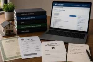 Documentos Necessários para Declarar Imposto de Renda 2 Imóveis exigem atenção especial na declaração do patrimônio. - Fonte: Imagem gerada por IA (DALL·E / ChatGPT)