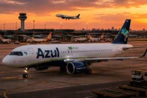 Azul4 Cotação: Vale a Pena Acompanhar em 2026? 1 A Azul se consolidou como uma das maiores companhias aéreas brasileiras com forte atuação regional. - Fonte: Imagem gerada por IA (DALL·E / ChatGPT)