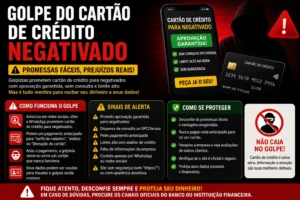 Cartão para Negativado Sem Consulta SPC: Guia 2026 3 Fique atento a promessas falsas de crédito fácil. - Fonte: Imagem gerada por IA (DALL·E / ChatGPT)