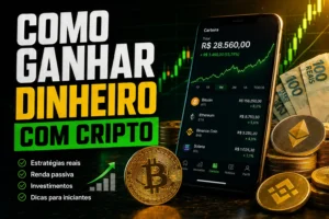 Digital Plane: Finanças, Investimentos e Criptomoedas 3 Como Ganhar Dinheiro com Cripto em 2026 - Fonte: Imagem gerada por IA (DALL·E / ChatGPT)