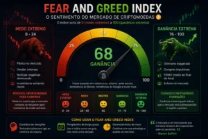 O Que Influencia o Preço do Bitcoin? 4 O sentimento do mercado influencia fortemente o preço do Bitcoin. - Fonte: Imagem gerada por IA (DALL·E / ChatGPT)