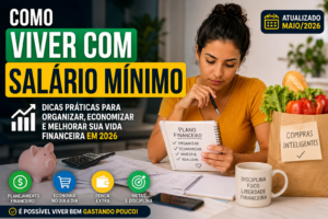 Digital Plane: Finanças, Investimentos e Criptomoedas 1 Como Viver com Salário Mínimo em 2026 Sem Passar Aperto - Fonte: Imagem gerada por IA (DALL·E / ChatGPT)