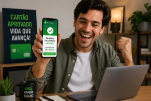 Melhor Banco para Cartão Fácil Aprovação em 2026 2 A análise comportamental aumentou as chances de aprovação para score baixo. - Fonte: Imagem gerada por IA (DALL·E / ChatGPT)