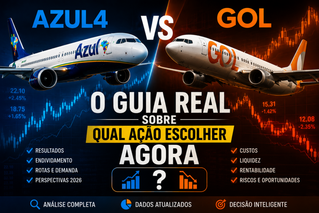 Azul4 ou Gol: O Guia Real Sobre Qual Ação Escolher Agora - Fonte: Imagem gerada por IA (DALL·E / ChatGPT)