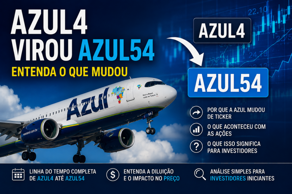 Azul4 Virou Azul54: Entenda o Que Mudou - Fonte: Imagem gerada por IA (DALL·E / ChatGPT)
