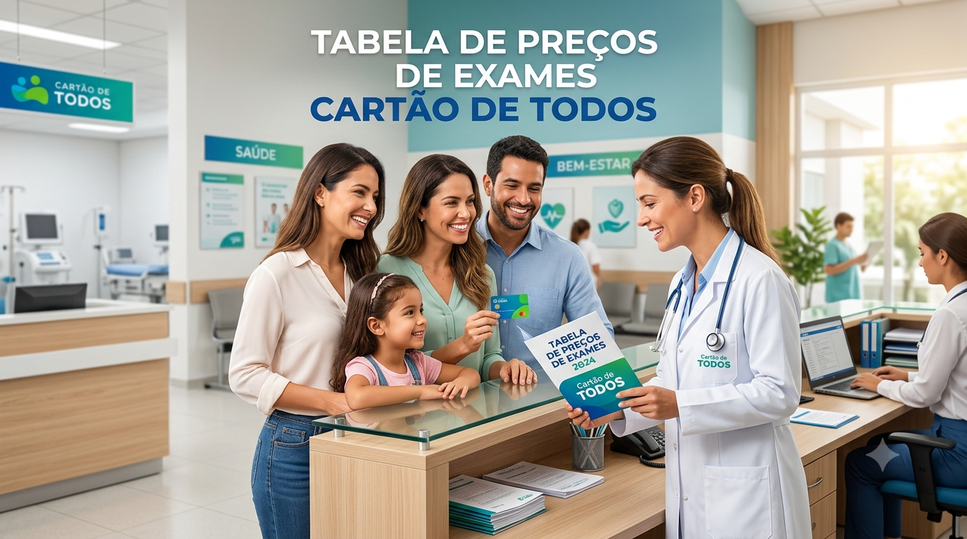 Tabela de Preços de Exames Cartão de Todos