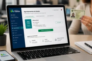 Como Agendar Consulta pelo Cartão de TODOS: Passo a Passo Sem Erros 2 Portal do cliente na versão desktop para gerenciamento e marcação de consultas médicas de toda a família.