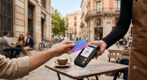 Conta Global Nubank: Vale a Pena? Custos e Regras Reais 2 Utilização prática por aproximação do cartão de débito associado à conta global nubank em estabelecimentos internacionais.