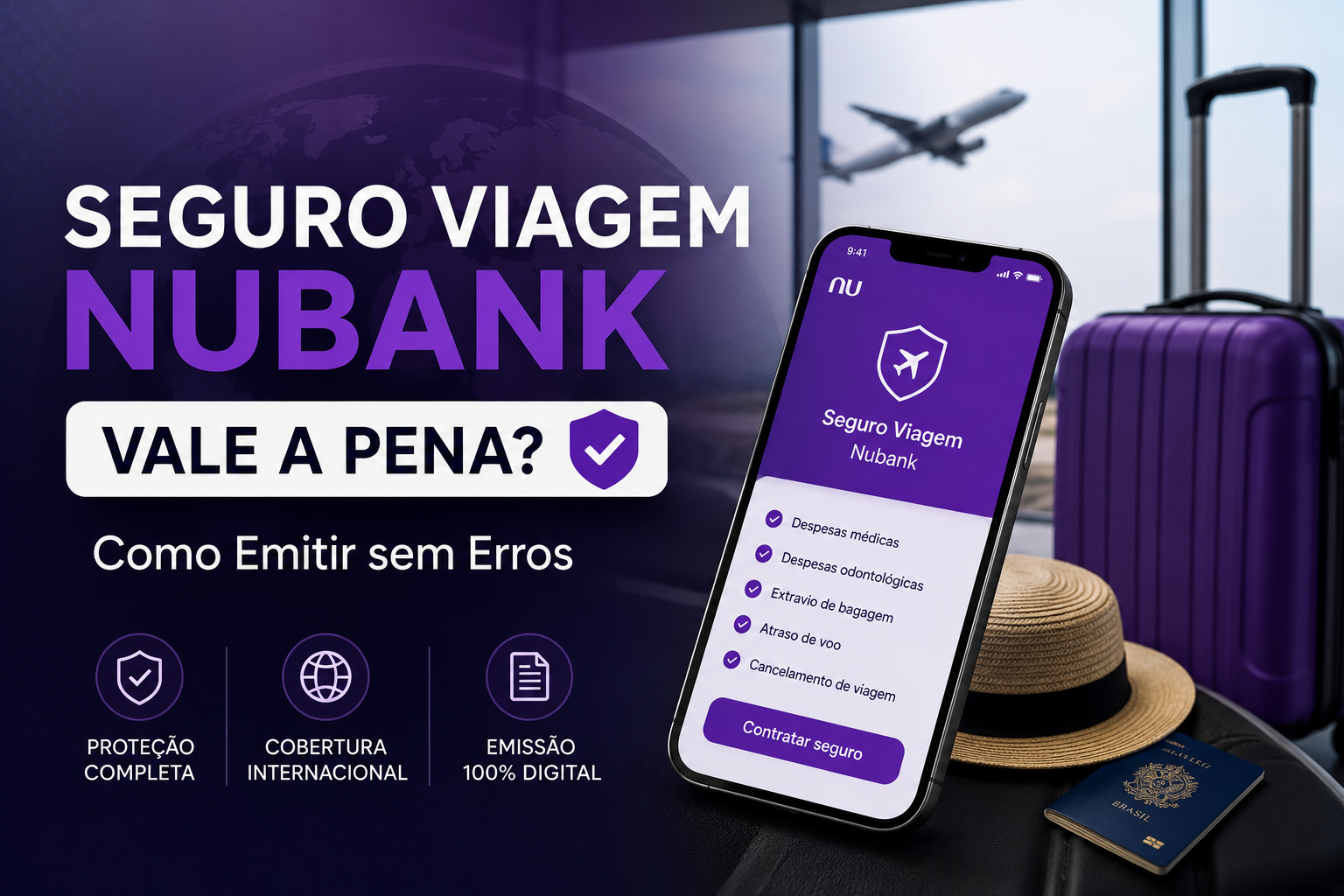 Seguro Viagem Nubank Vale a Pena? Como Emitir sem Erros