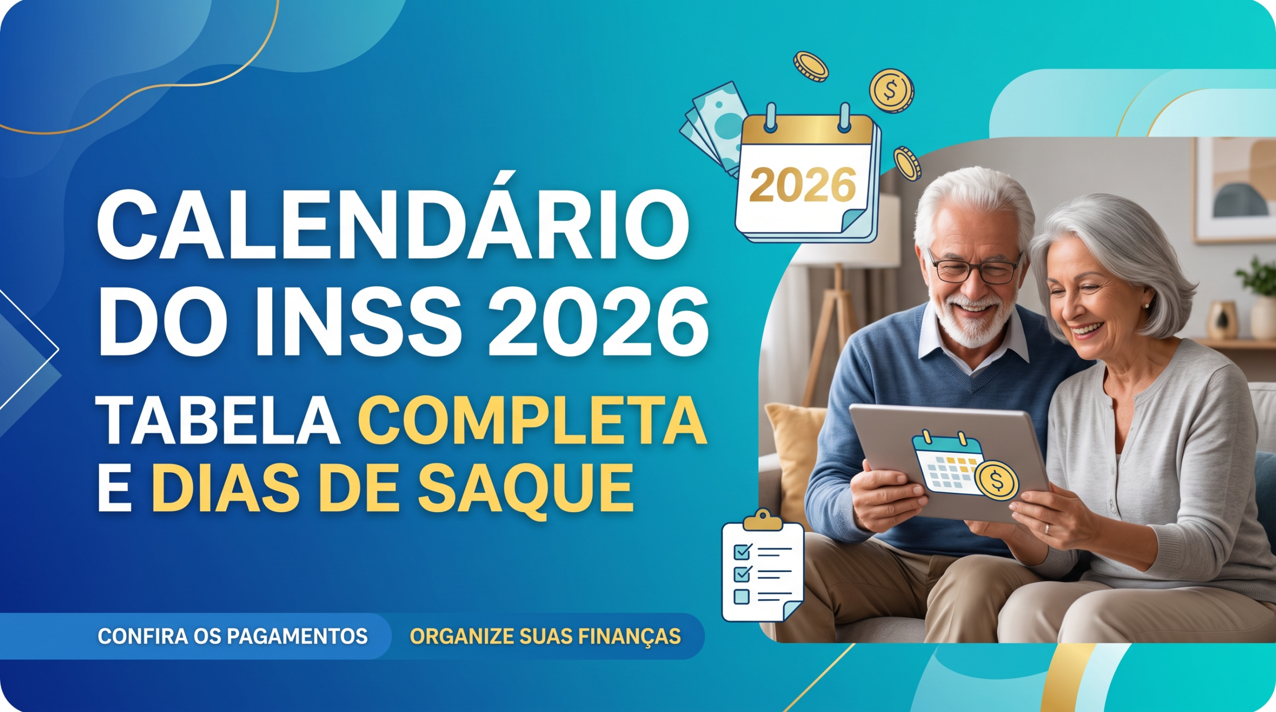 Calendário do INSS 2026: Tabela Completa e Dias de Saque