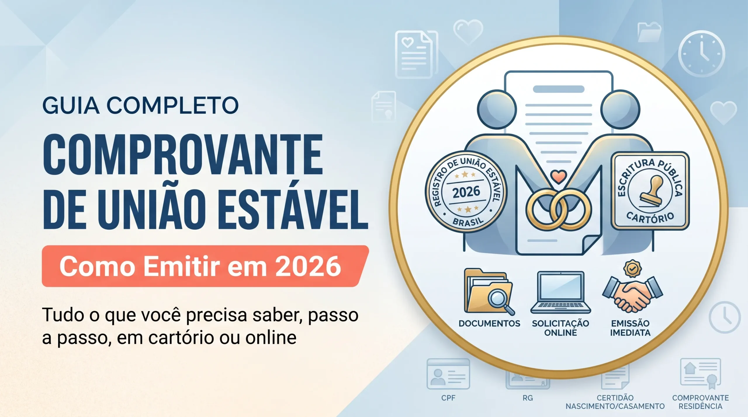 Comprovante de União Estável: Como Emitir em 2026