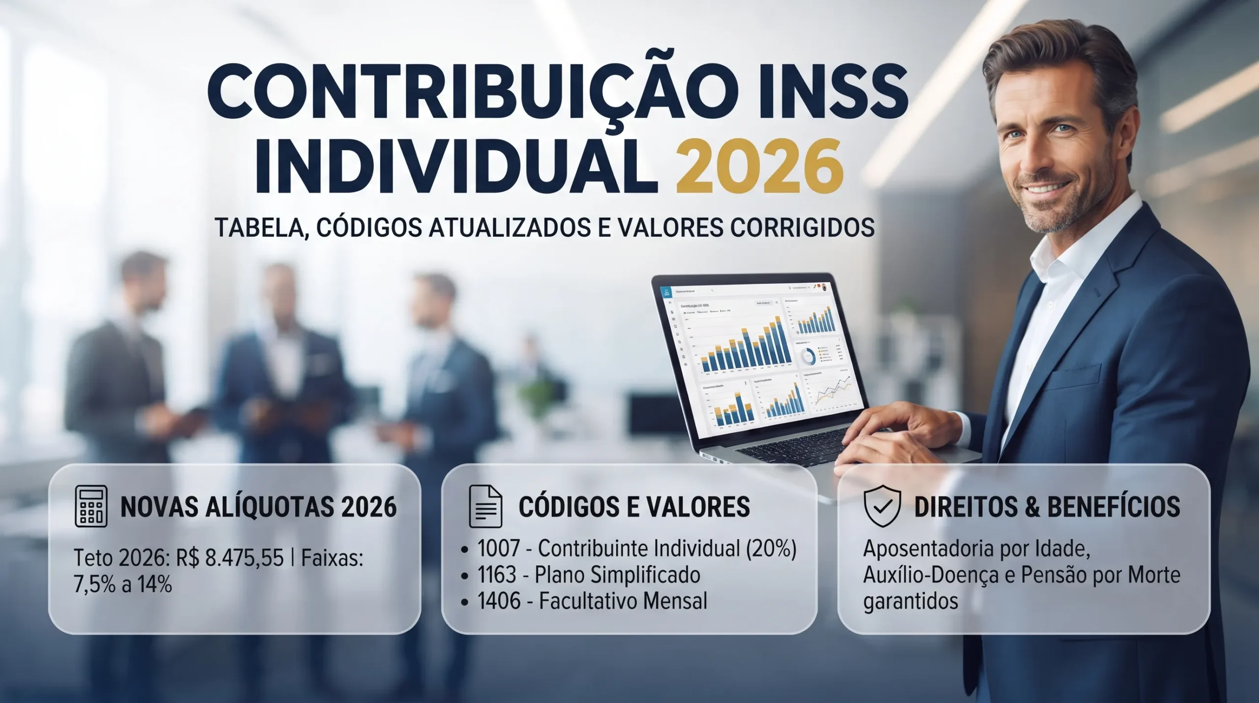 Contribuição INSS Individual: Tabela, Códigos e Valores 2026